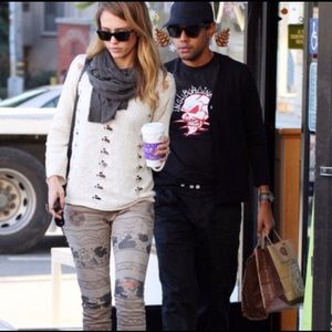 Current /Elliot The Ankle Skinny Tribal Destroy